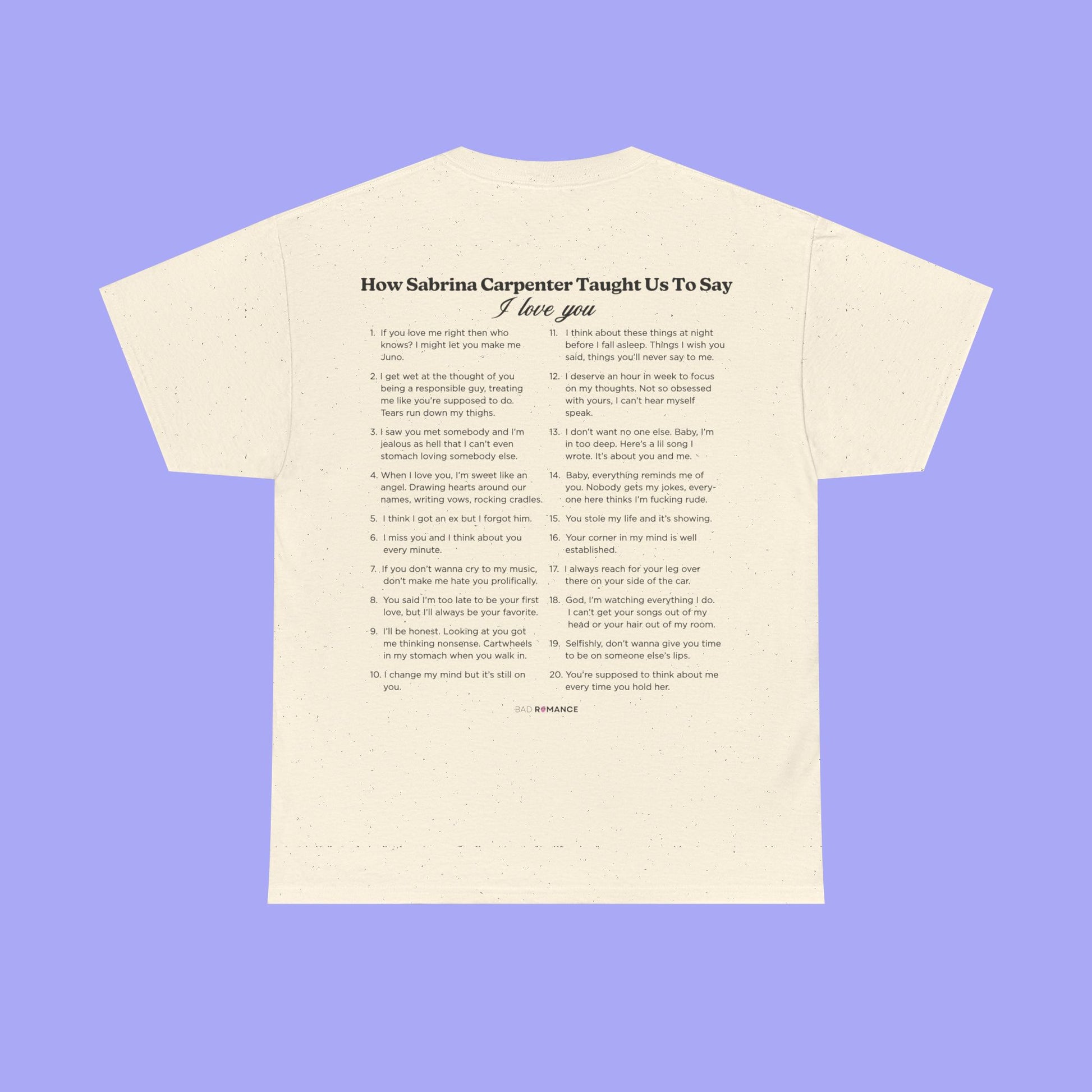 How Sabrina Taught Us To Say I Love You