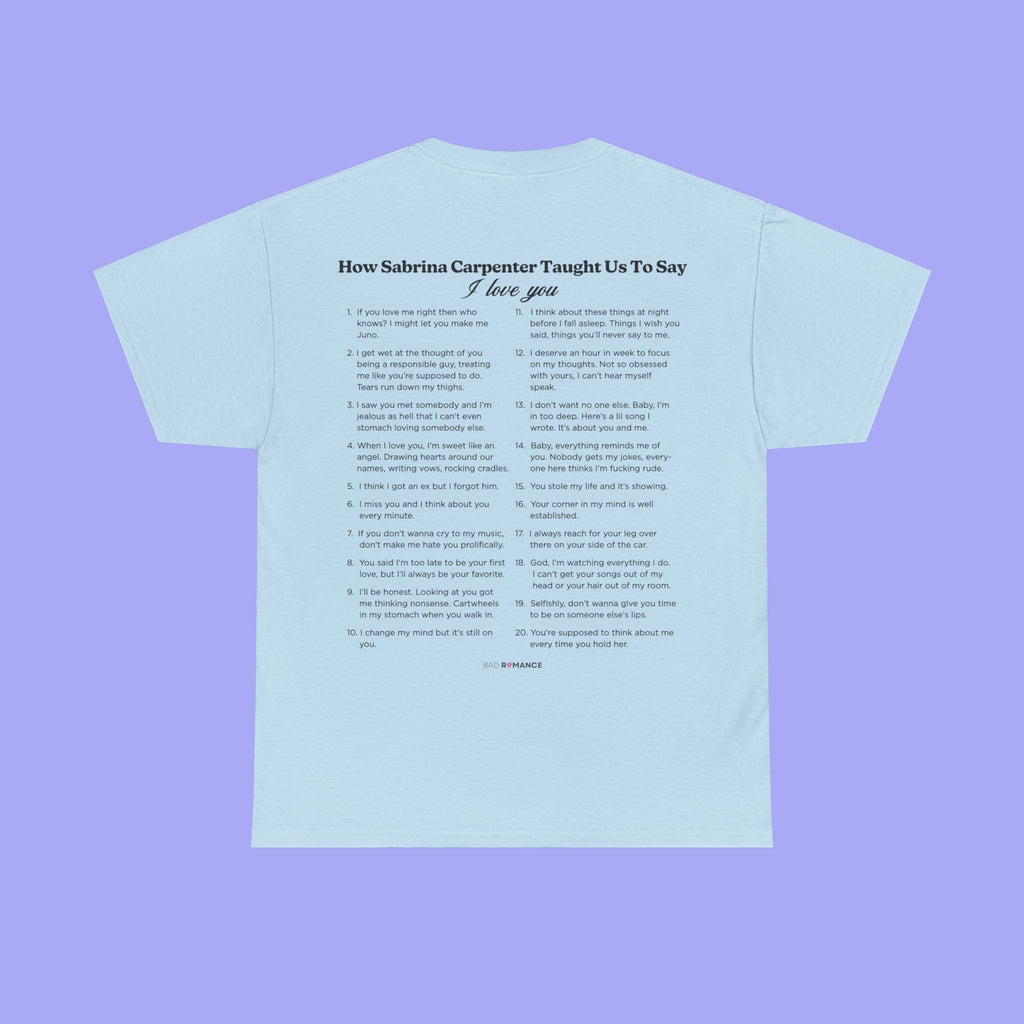 How Sabrina Taught Us To Say I Love You