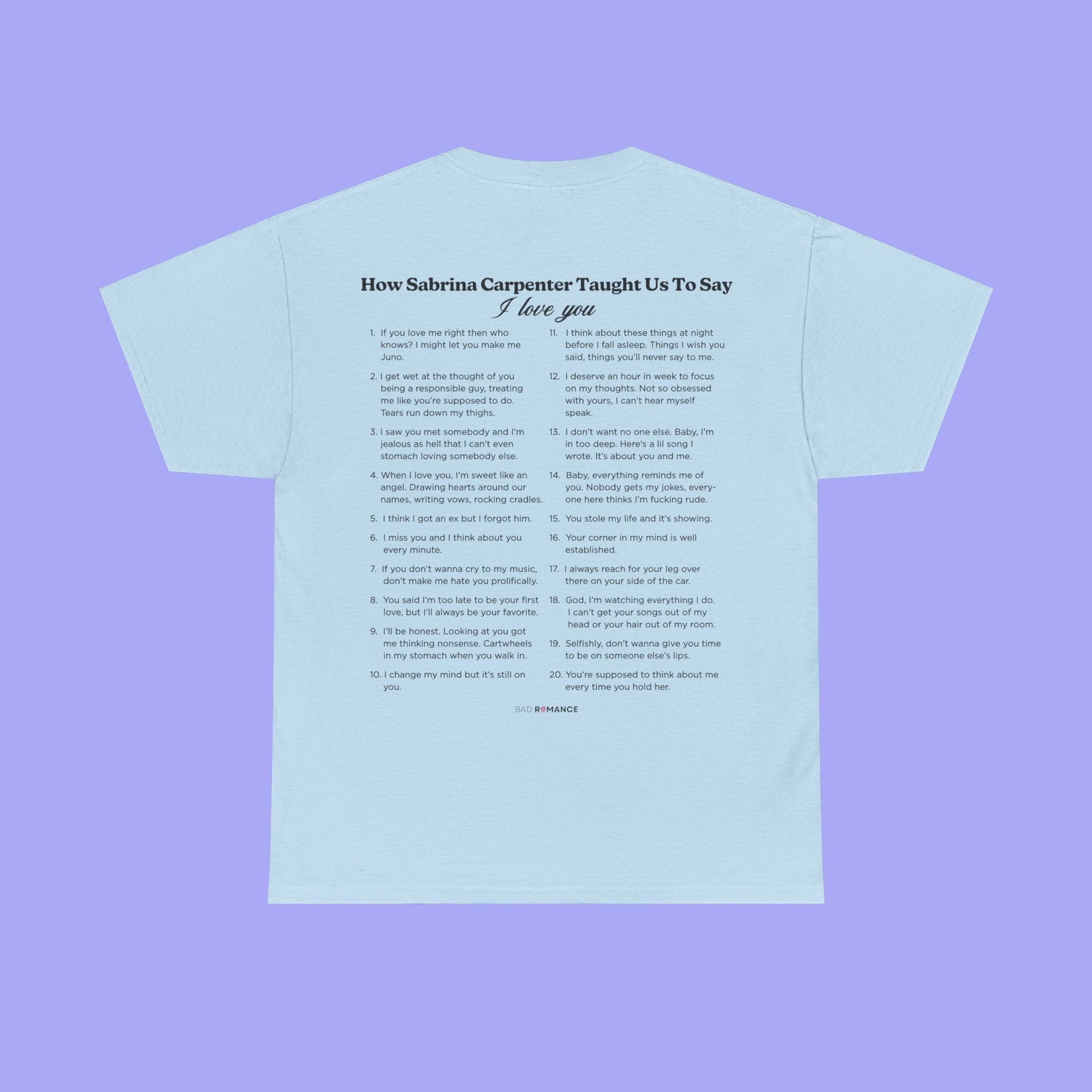 How Sabrina Taught Us To Say I Love You